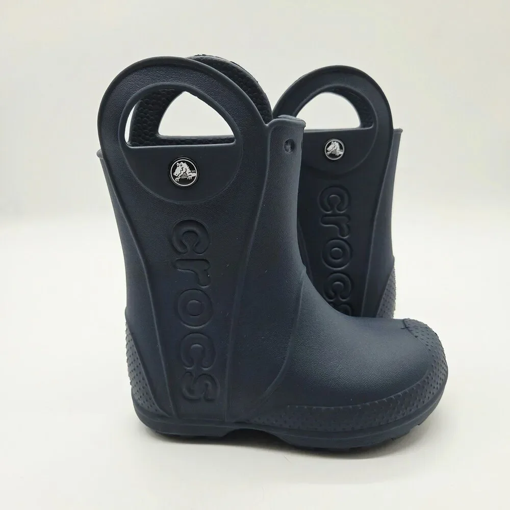 Crocs Toddler Handle It Rain Boots Navy Size 10c